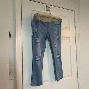 Light jean Maternity Pants (Large)